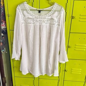 Zac & Rachel White Lace Blouse